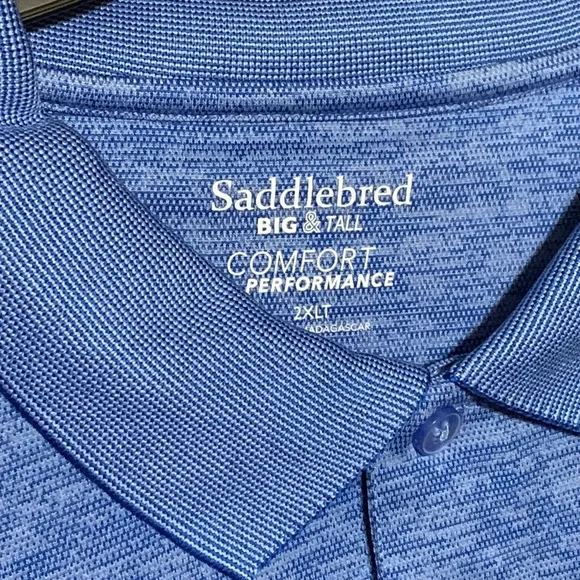 SADDLEBRED- BIG & TALL 2XLT SHORT SLEEVE CASUAL SHIRT - Picture 2 of 7